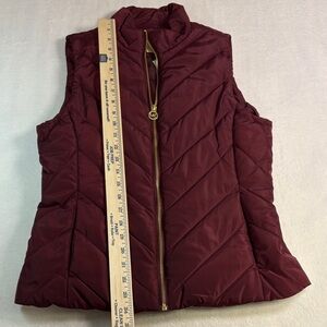 MICHAEL Michael Kors Burgundy Quilted Vest